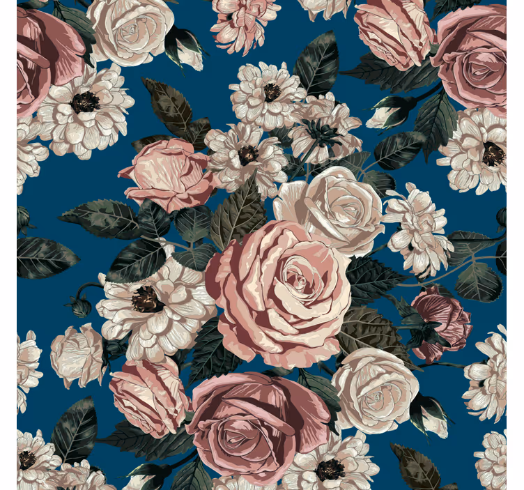 Papier peint floral fleurie sophistiquée - TenStickers