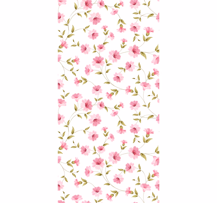 Papier peint floral motif de vignes florales - TenStickers