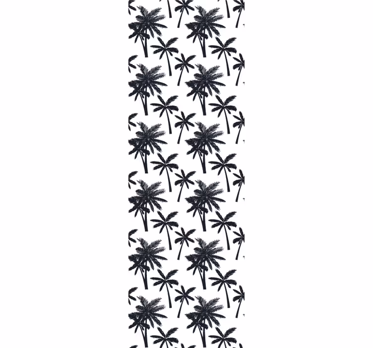 Papier peint feuilles empreinte de feuille de palmier - TenStickers