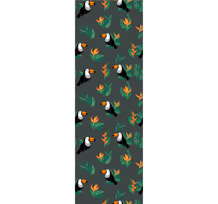 Papier peint oiseaux motif toucan - TenStickers
