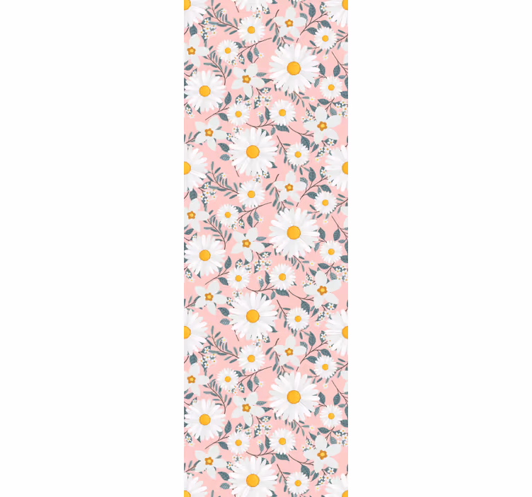 Papier peint floral motif de fleurs de marguerite - TenStickers