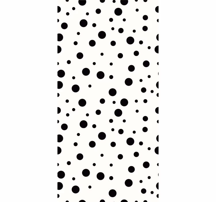 Papier peint cercles motif à pois - TenStickers