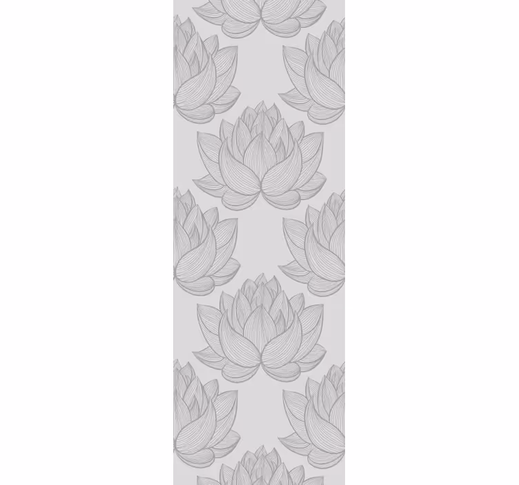 Papier peint floral fleurs de lotus - TenStickers
