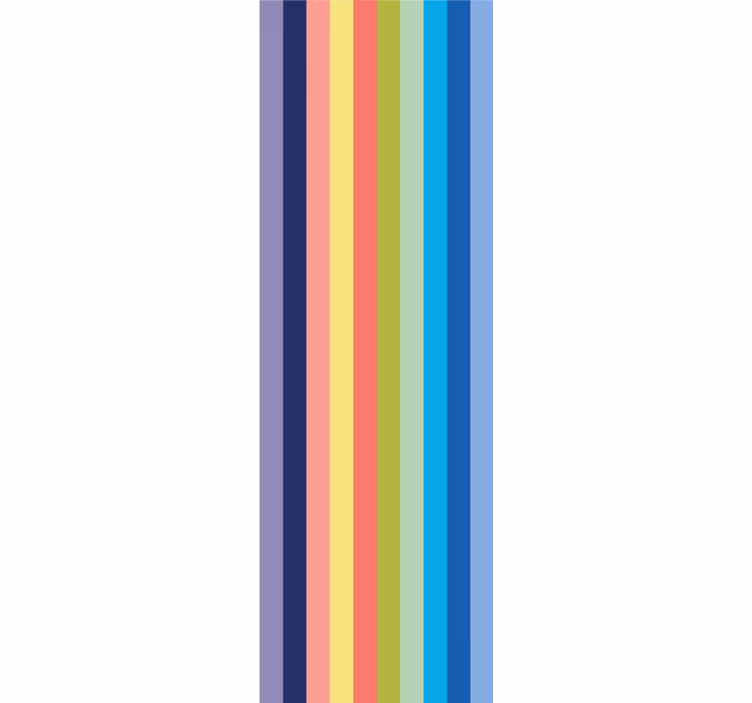 Papier peint ligne horizontale motif rayé vibrant - TenStickers