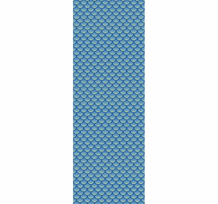Papier peint géometrique motif en écailles de poisson - TenStickers