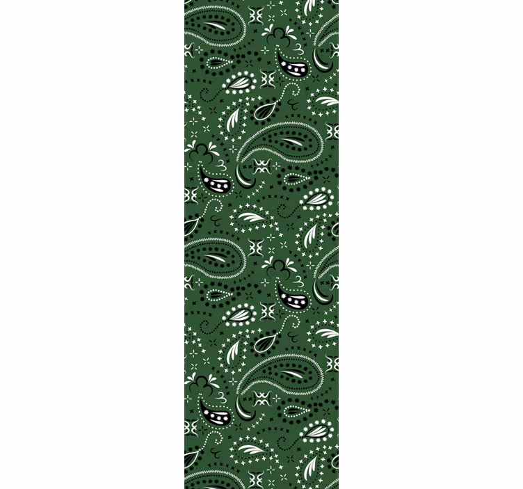 Papier peint scandinave motif cachemire nordique - TenStickers