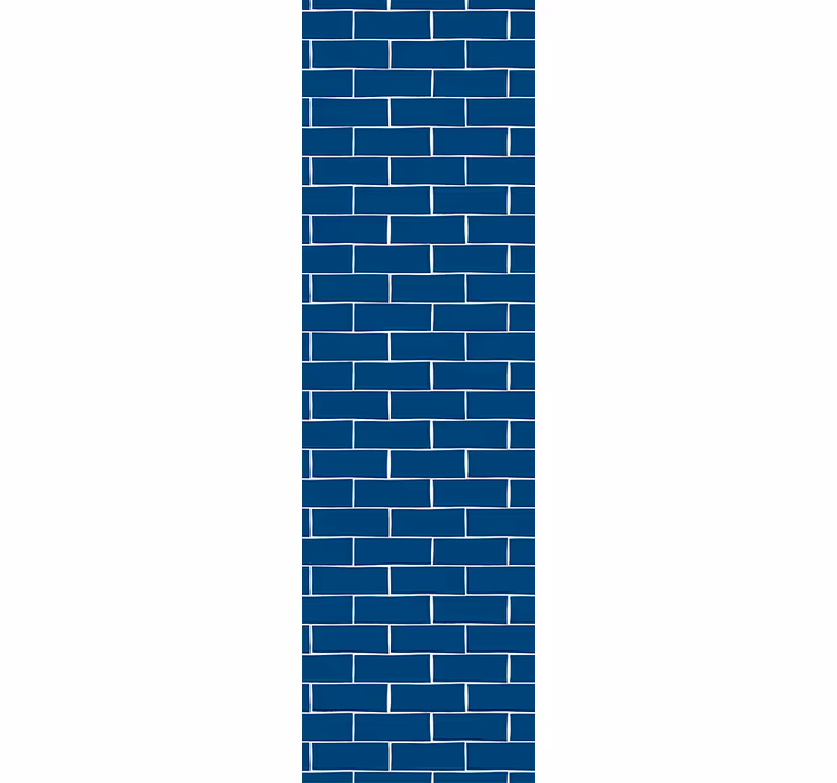 Papier peint brique effet carrelage métro - TenStickers