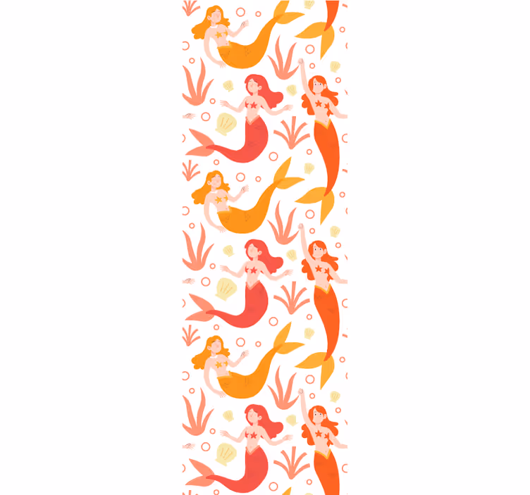Papier peint chambre enfant sirène danseuse de mer mythique - TenStickers