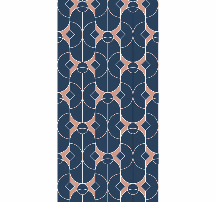 Papier peint géometrique motif de chaîne géométrique - TenStickers
