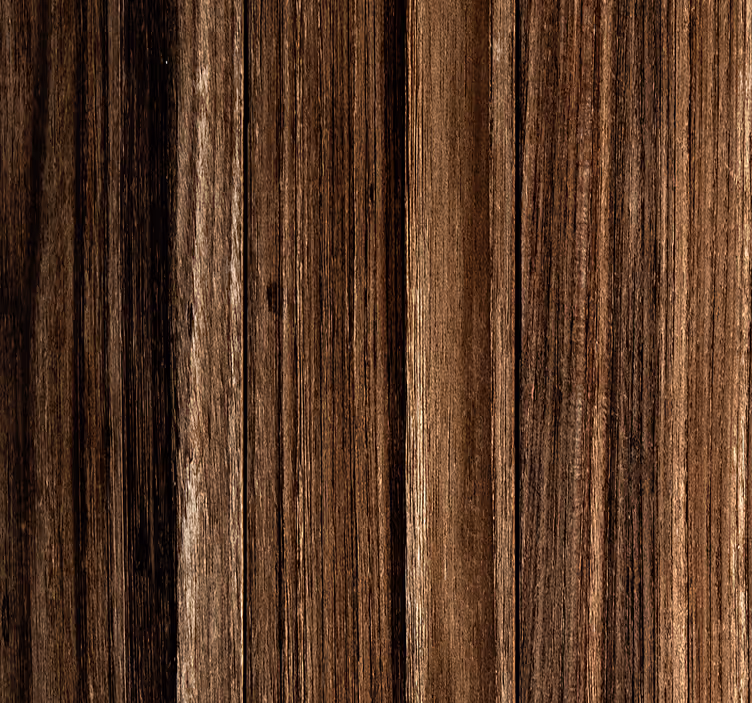 Papier peint bois sombre planches - TenStickers