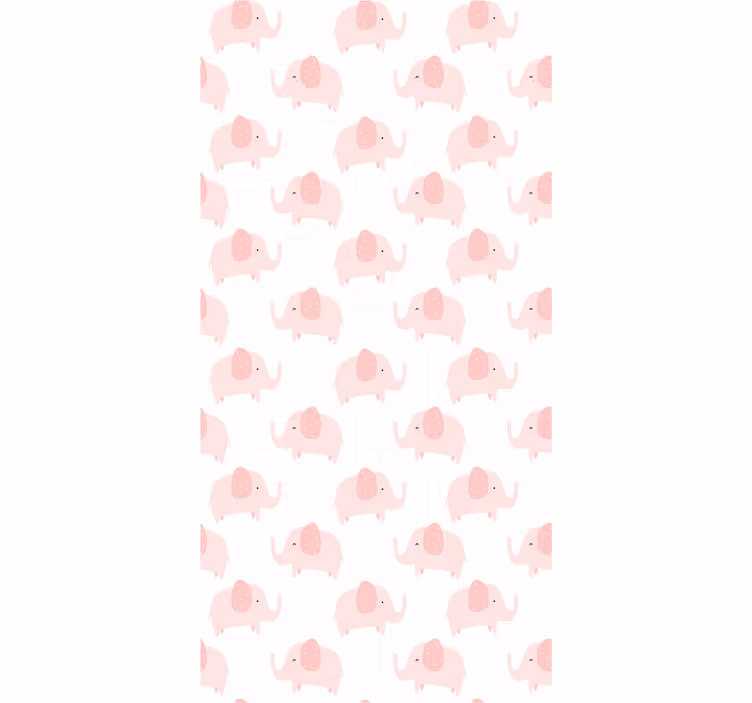 Papier peint éléphants motif parade d'éléphants - TenStickers