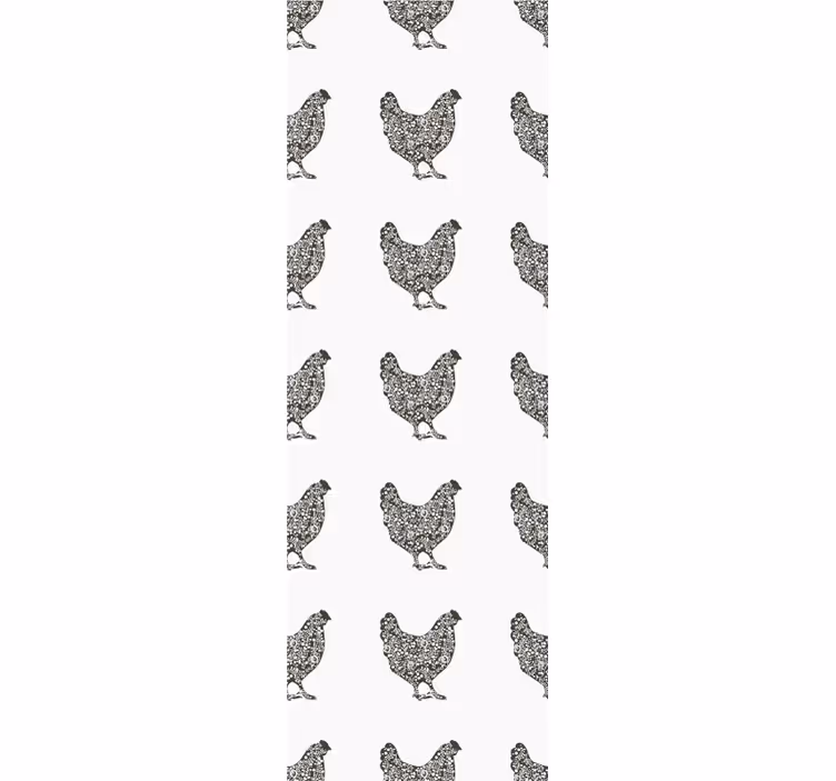 Papier peint animaux motif de volaille - TenStickers