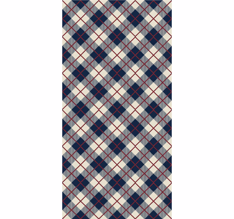 Papier peint géometrique motif à losanges - TenStickers