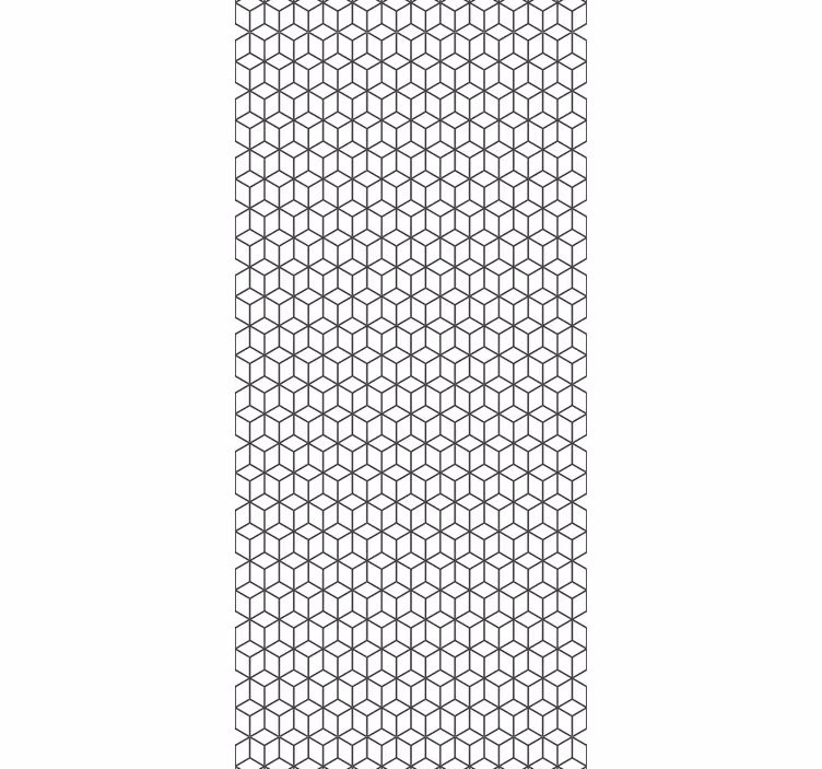 Papier peint géometrique motif cubique géométrique - TenStickers