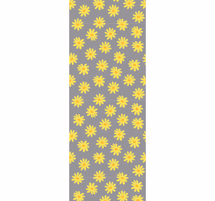 Papier peint floral ornement floral de soleil - TenStickers