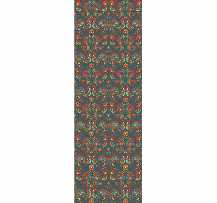 Papier peint ornemental ornement baroque - TenStickers