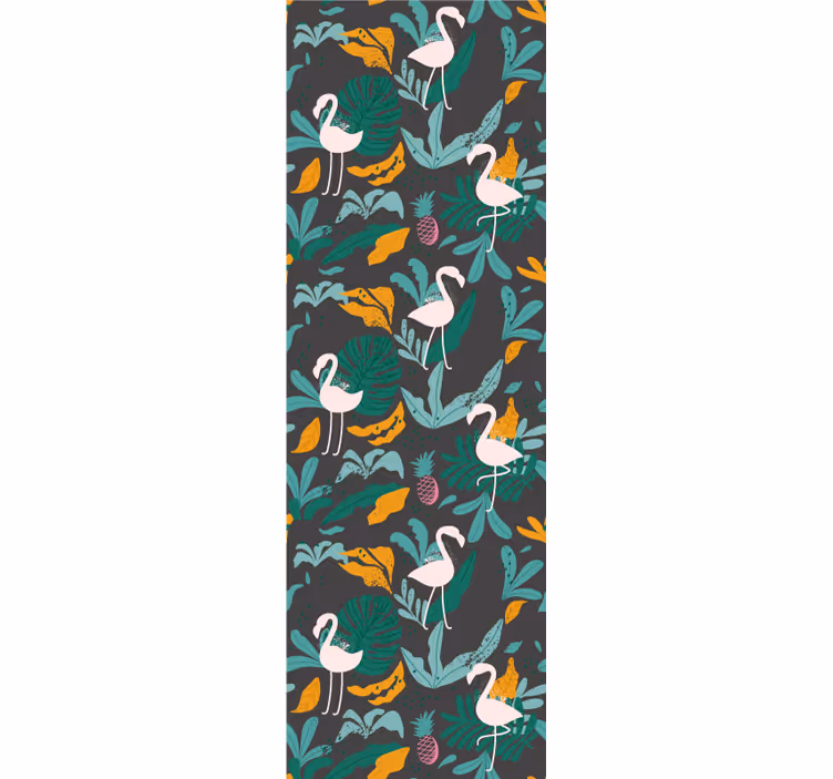Papier peint animaux scène de flamant tropical - TenStickers