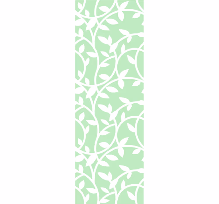 Papier peint vert élégance du motif de vigne - TenStickers