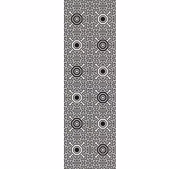 Papier peint géometrique motif de labyrinthe géométrique - TenStickers