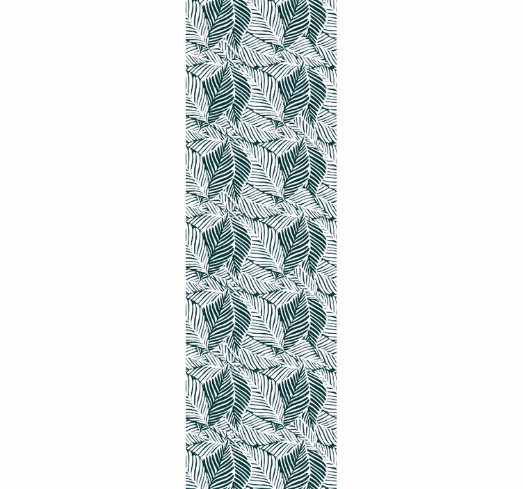 Papier peint feuilles motif de chambre verte - TenStickers