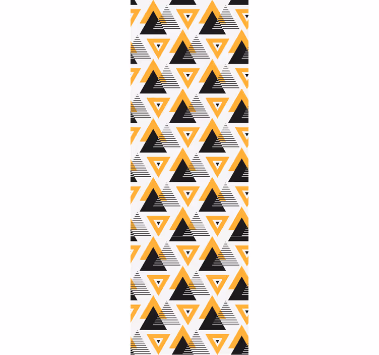 Papier peint géometrique fusion de triangles géométriques - TenStickers