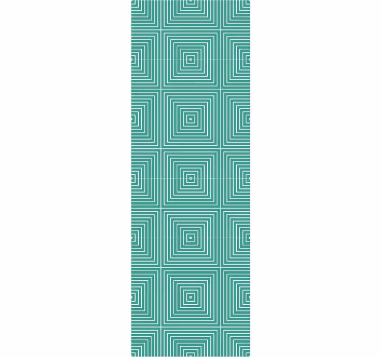 Papier peint géometrique motif carré en spirale - TenStickers