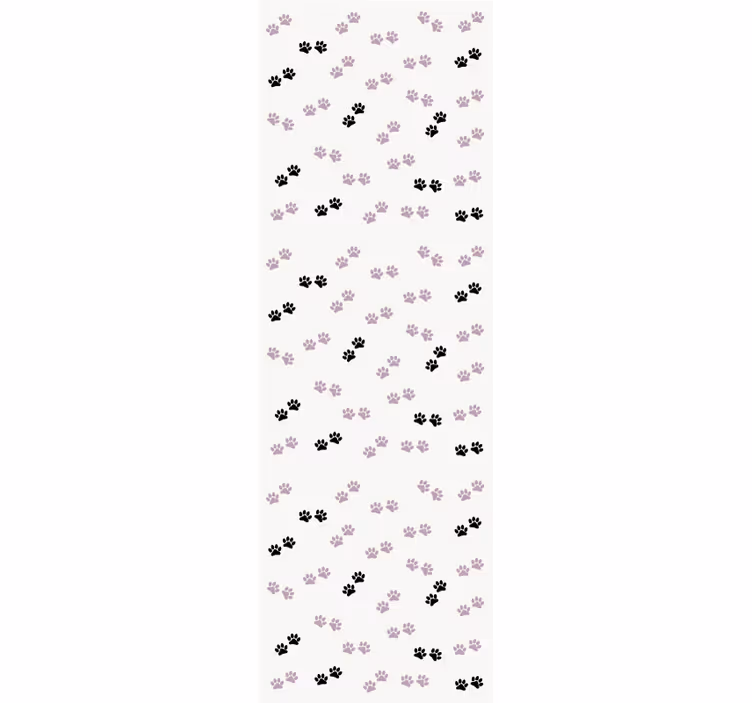Papier peint chiens modèles d'empreintes de pattes - TenStickers