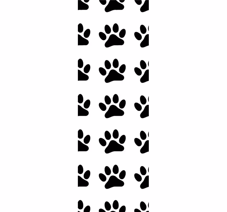 Papier peint chat conception de modèle de patte - TenStickers