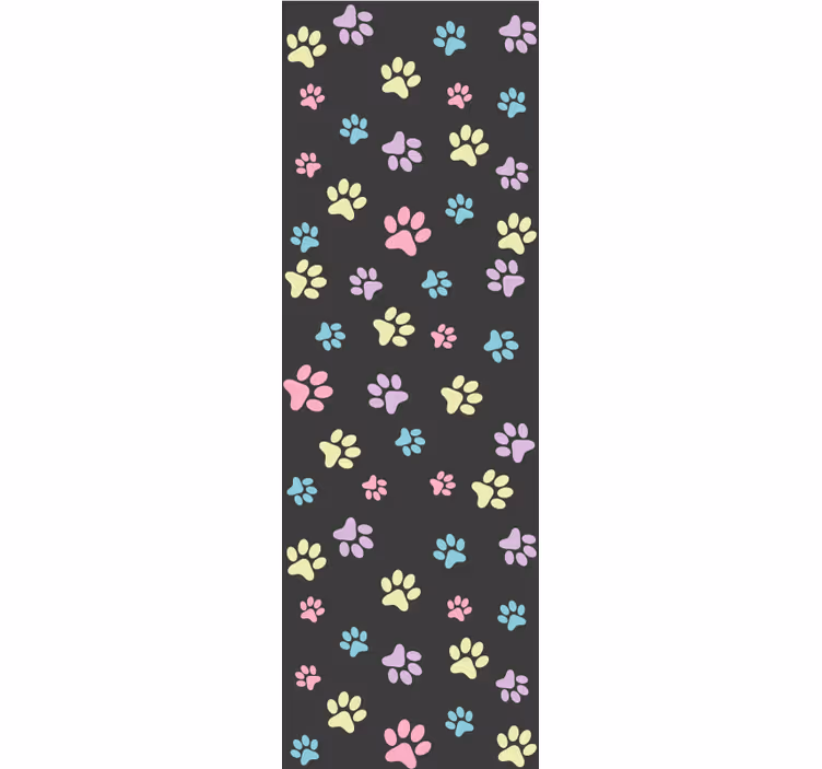 Papier peint chiens motif de patte - TenStickers