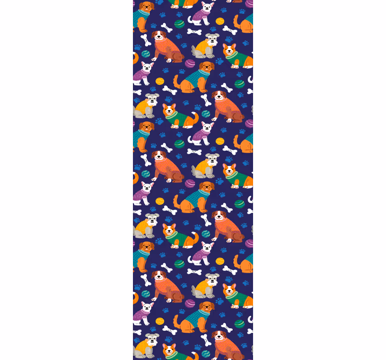Papier peint animaux motifs ludiques d'animaux - TenStickers