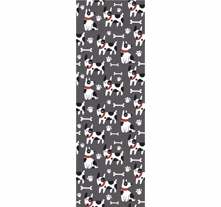 Papier peint chiens illustration canine ludique - TenStickers