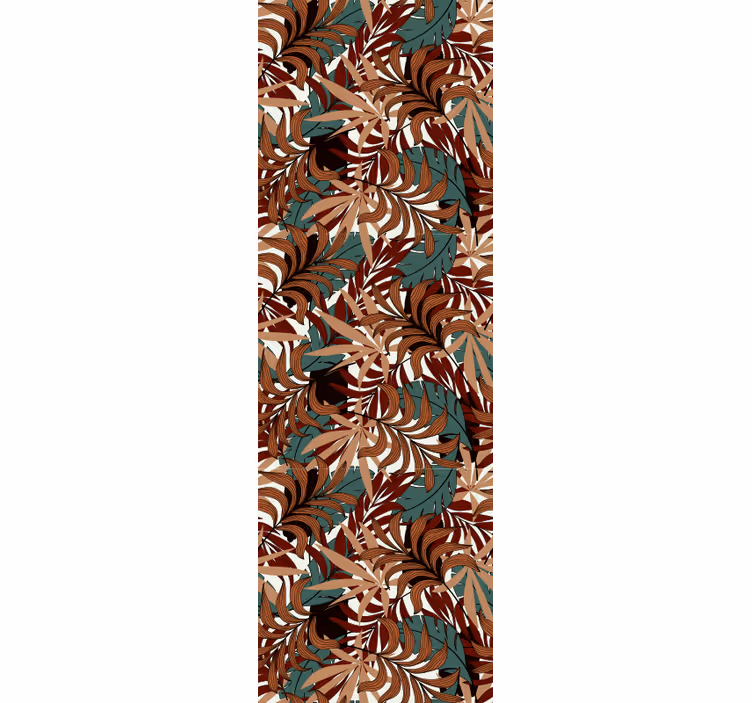 Papier peint feuilles peinture murale botanique abstraite - TenStickers