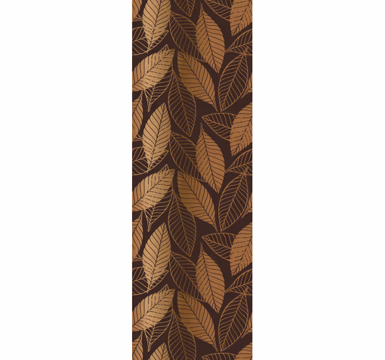 Papier peint feuilles motif de feuille d'automne - TenStickers