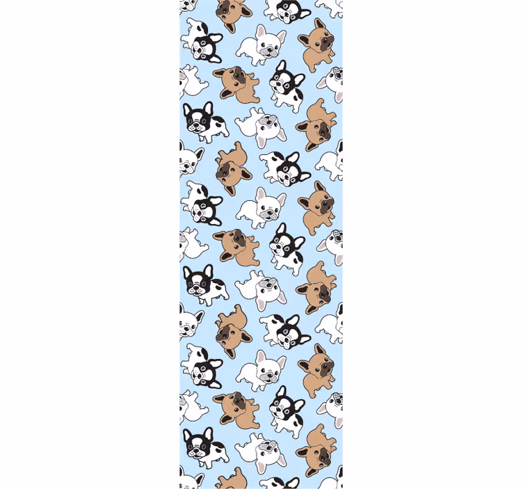 Papier peint animaux motif de chiots joueurs - TenStickers