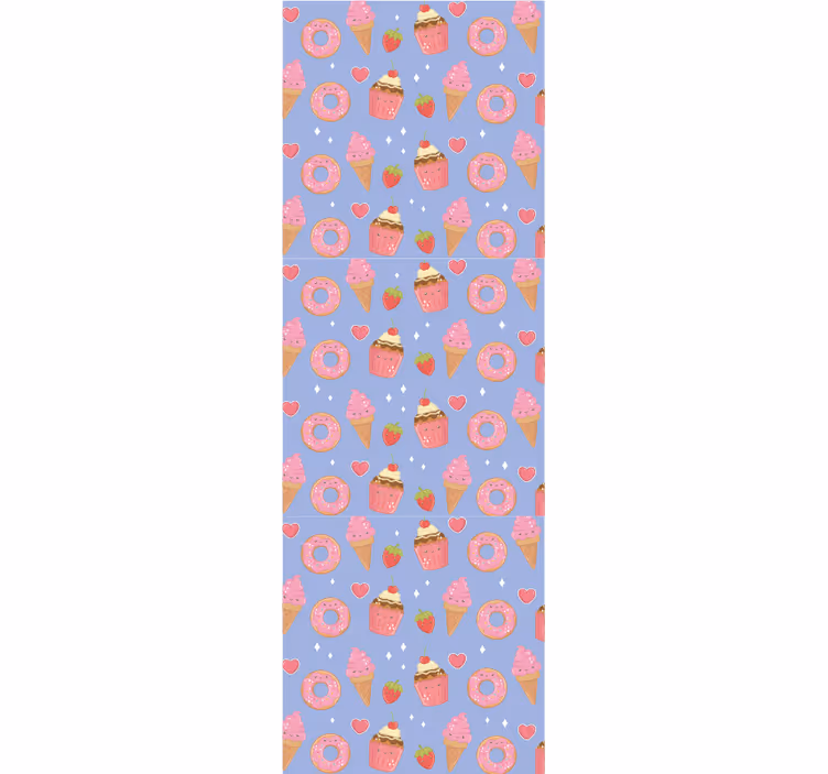 Papier peint chambre bébé motif de dessert sucré - TenStickers