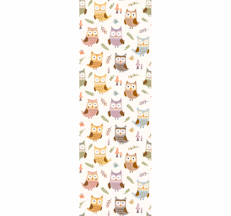 Papier peint animaux modèle de hibou - TenStickers