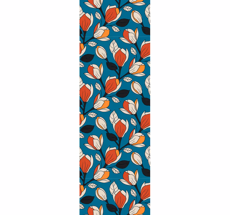 Papier peint floral toile de fond à motifs floraux - TenStickers