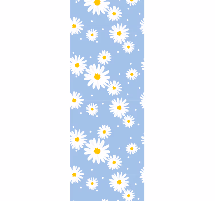 Papier peint floral motif de marguerite - TenStickers