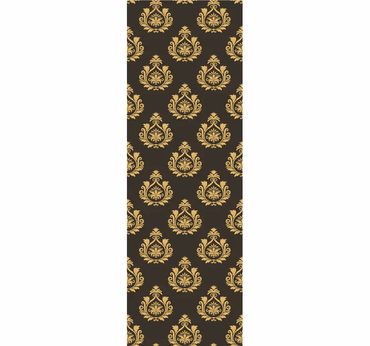 Papier peint baroque motif de feuillage orné - TenStickers