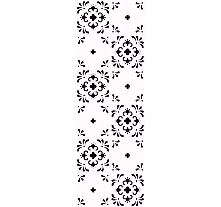 Papier peint fleurs ornement floral - TenStickers