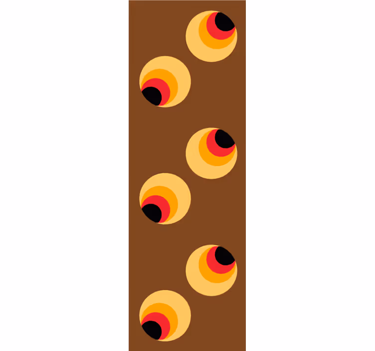 Papier peint géometrique orbes géométriques rétro - TenStickers