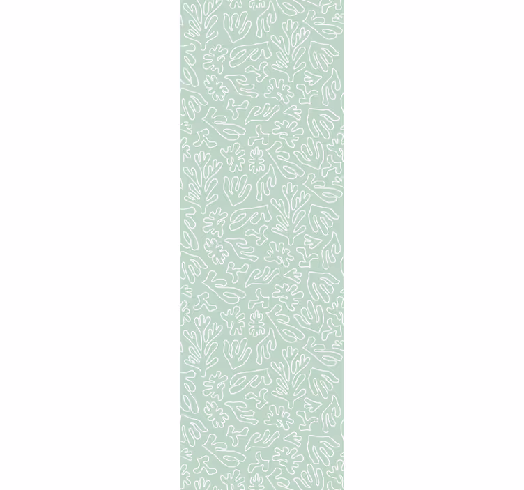 Papier peint feuilles motif de récif de corail - TenStickers