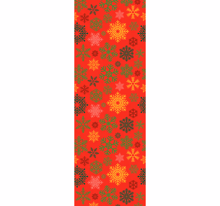 Papier peint noel motif de flocons de neige festifs - TenStickers