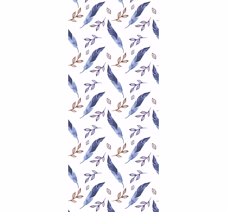 Papier peint floral motif diagonal floral - TenStickers