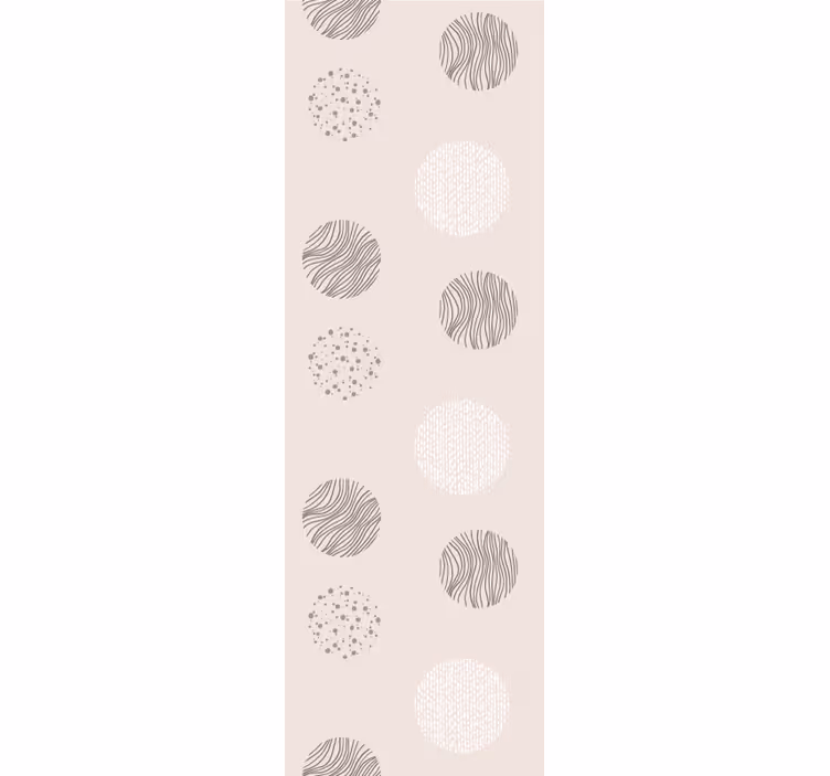 Papier peint géometrique motif circulaire - TenStickers