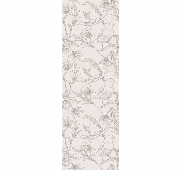 Papier peint oiseaux dessin d'oiseau - TenStickers