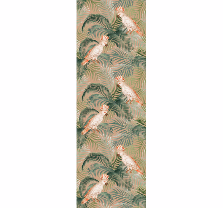 Papier peint salon imprimé perroquet tropical - TenStickers