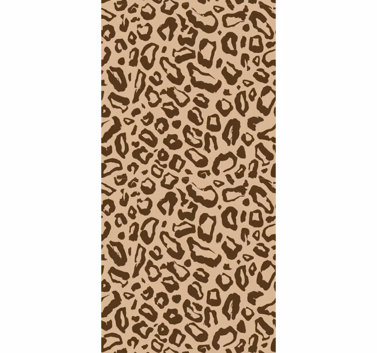 Papier peint léopard motif félin beige - TenStickers