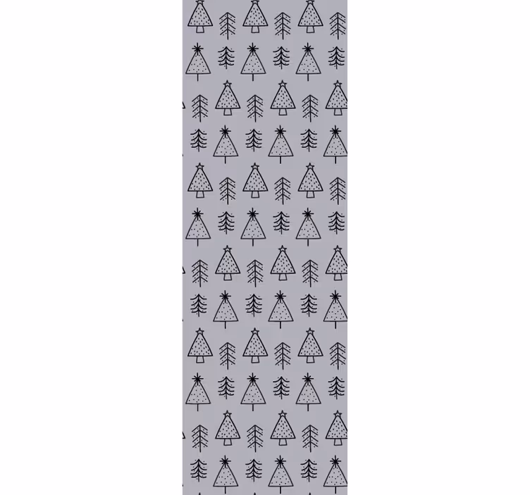 Papier peint noel décor à motifs de pin - TenStickers