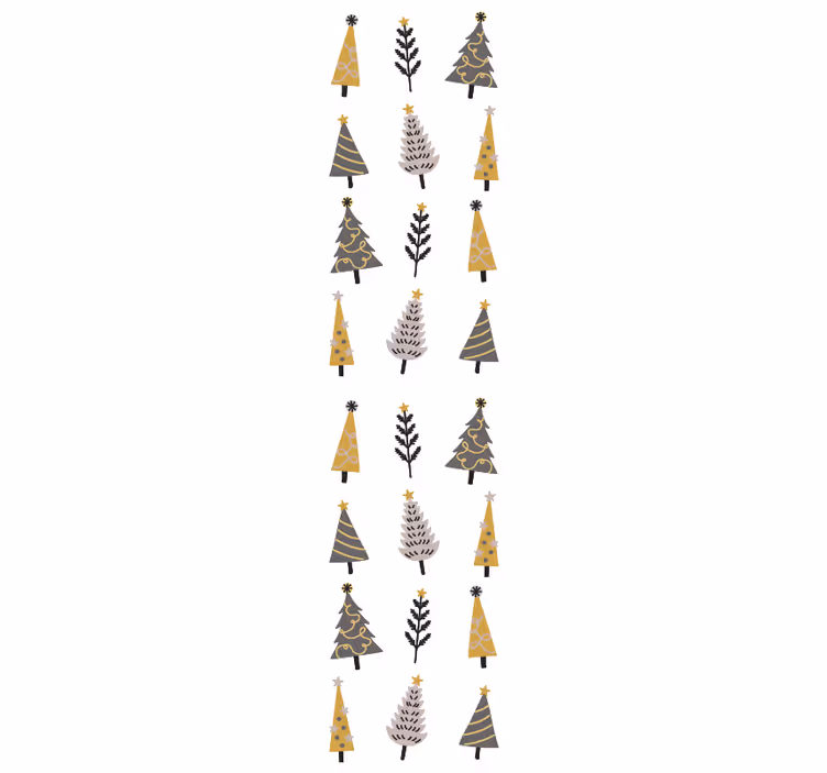 Papier peint noel modèle d'arbre de vacances - TenStickers